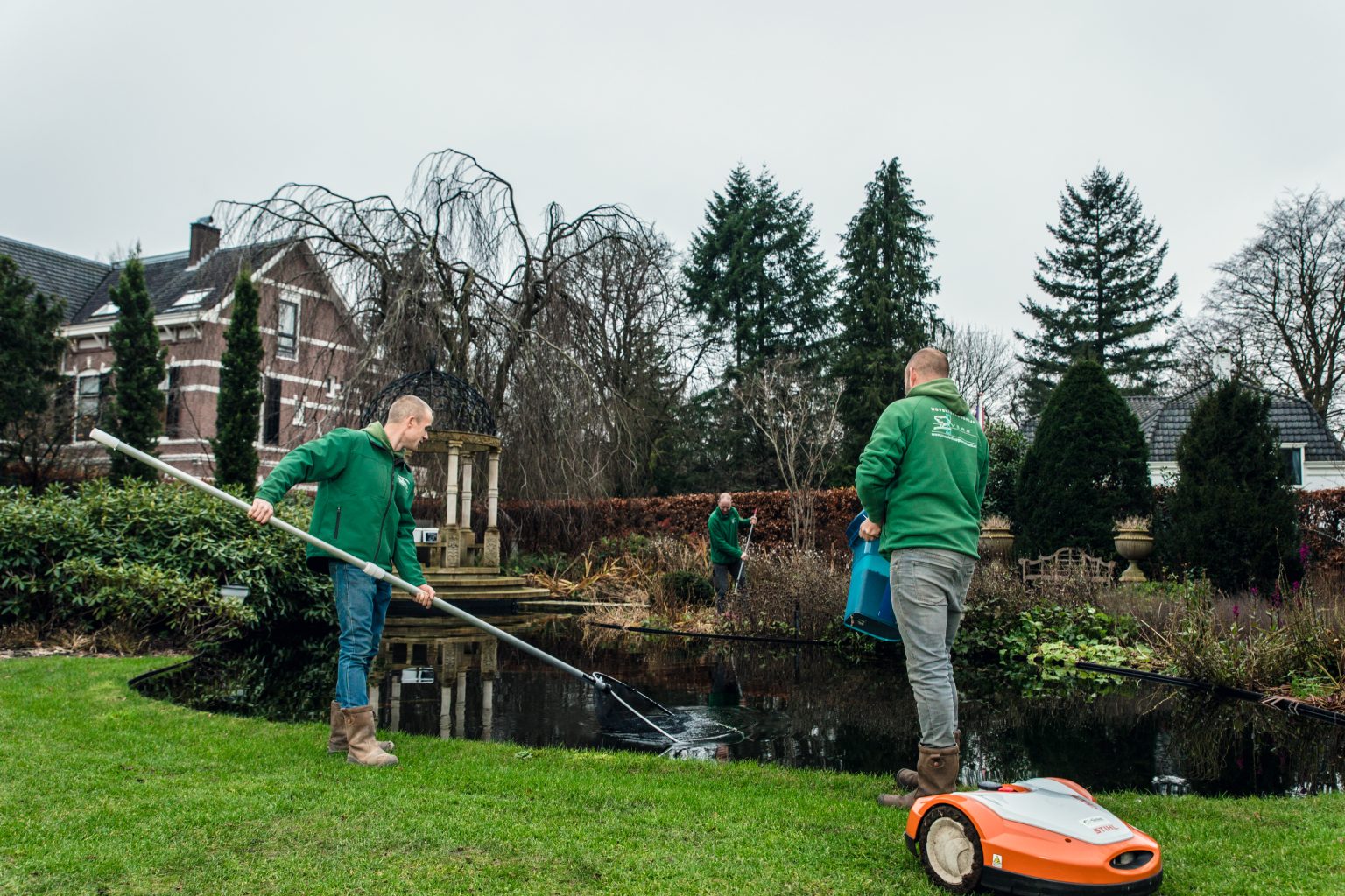 Aan het werk bij Hoveniersbedrijf Evers